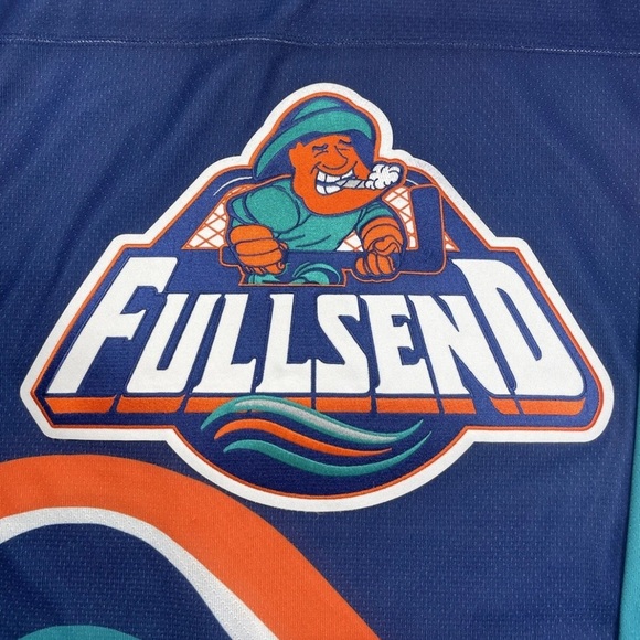 New York Islanders Fisherman Nelk Boys Full Send Hockey Jersey Men’s Sz L NWOT - Picture 3 of 10